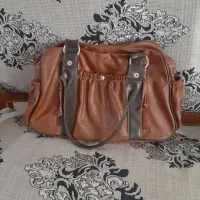 کیف چرم قهوه ای  نو