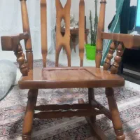 صندلی چوبی راحتی تکان خور    راک
