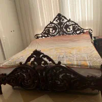 سرویس تخت دو نفره چوب کار دست