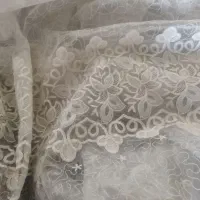 پرده حریر ترک با والن مخمل|پرده، رانر، رومیزی|تهران, بهاران|دیوار