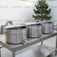 دیگ پلوپز  استیل 35 کیلویی Industrial Steel Cooker