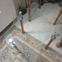 میز عسلی شیشه ای