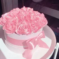 دسته گل روبانی