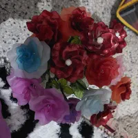 حلقه گل کریستال|گل مصنوعی|شیراز, شهرک گلها|دیوار