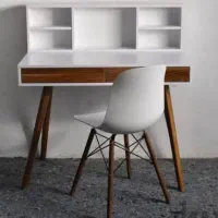 میز تحریر میز مطالعه کشودار شلفدار مدل باریس