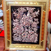 قاب قلم زنی خاتم  (کادویی)|تابلو، نقاشی، عکس|اصفهان, علی قلی آقا|دیوار