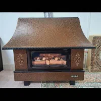 بخاری شومینه نیکالا دوعدد مسی وطوسی