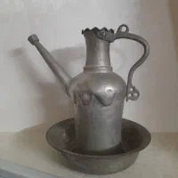 آفتابه لگن مسی قدیمی و درحدنو