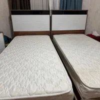 دو تخت یک نفره90در180 با تشکvistarدر حد نو|تخت و سرویس خواب|شیراز, ارم|دیوار