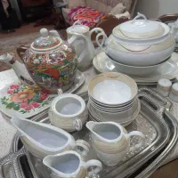 فروش ظروف و قوری گلمرغی قدیمی|ظروف سرو و پذیرایی|اسلامشهر, شهرک قائمیه|دیوار