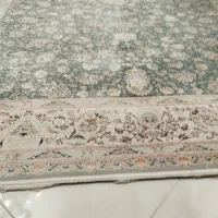 فرش ماشینی فرهی آبی دودی