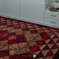 گلیم فرش 9 متری طرح سنتی در حد نو