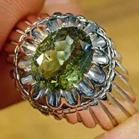 انگشتر تورمالین طبیعی افغانستان نچرال آن هیت