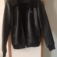 کاپشن چرم داخل خز دار