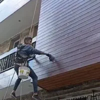 پیچ رولپلاک نما ، کار در ارتفاع، شستشو نما|خدمات پیشه و مهارت|کرج, انبار مپنا|دیوار