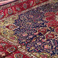 فرش جفت ۹ متری تبریز طرح کرمان قلم سورمه ای|فرش|تهران, سلسبیل جنوبی|دیوار