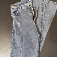 شلوار دمپا لی آبی روشن، مانتو جین زغالی پاییزی