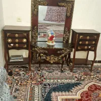 فروش آینه وکنسولِ  ودوتاپاتختی همراه باساعت زیبا|مبلمان خانگی و میز عسلی|نورآباد ممسنی, |دیوار