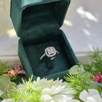 انگشتر نقره امرالدکات جواهری تاج دار مارکیز کد0497