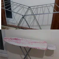 رخت آویز بزرگ و میز اتو