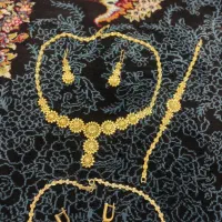 سرویس نقره آبکاری طلا شده کاملا نو همراه فاکتور