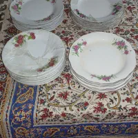 ظروف گلسرخ گل سرخ گلسرخی گل سرخی|ظروف سرو و پذیرایی|قم, باجک دو|دیوار