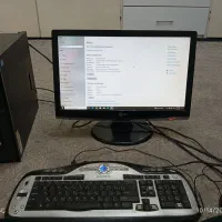 مینی کیس hp به همراه مانیتور و کیبرد و موس