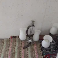 دوتا لوستر ۵ شعله و یک لوستر ۲شعله ست|لوستر و چراغ آویز|شیراز, اصلاحنژاد|دیوار