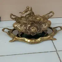 شکلات خوری جاردین برنز برنزی اصل سنگین وبزرگ برنجی