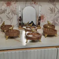 هفتسین هفت سین چوبی  و آینه شمعدان