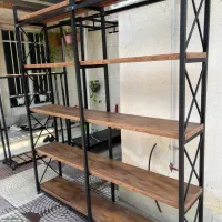 قفسه ام دی اف و فلز|کتابخانه، شلف، قفسههای دیواری|گرگان, |دیوار