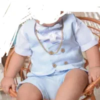 بلوز جلیقه و شلوارک و پاپیون