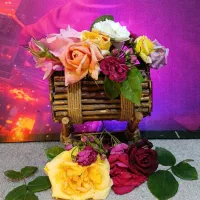 گلدان چوبی تزئینی