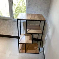 فروش فوری (شکار) قفسه/کتابخانه/دکور چوب و فلز|کتابخانه، شلف، قفسه‌های دیواری|گنبد کاووس, |دیوار