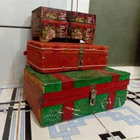 حراج ۳ عدد صندوقچه صندوق چوبی قدیمی عتیقه|حراج|اصفهان, شیخ اشراق|دیوار