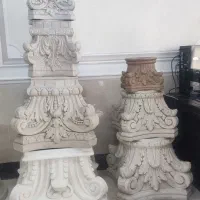 ستون کامل پیش ساخته رنگ متناسب با سنگ‌نمای مشتری