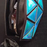 کیف دوشی فانتزی طرح الماس آبی براق|کیف، کفش، کمربند|اردبیل, |دیوار