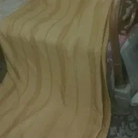 پرده ساتن گل دار سالم درحدنو ودراندازه460در270در