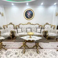 سرویس مبلمان سلطنتی ورق طلا 9 نفره (تخفیف ویژه)