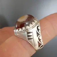 انگشتر  نقره باباقوری