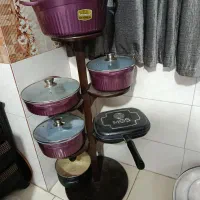 استند چوبی قابلمه|آب‌چکان و نظم‌دهنده ظروف|قرچک, قشلاق جیتو|دیوار