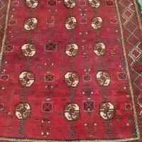 فرش دست بافت قدیمی بابافت بلوچی پرپرز|فرش|زاهدان, |دیوار