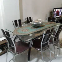 میز ناهارخوری ۶ نفره دو طبقه