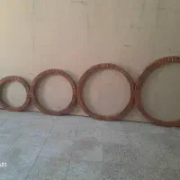 آینه گرد با قاب ام دی اف (سایز ۵۰ تا ۹۰ )|آینه|چهاردانگه (تهران), |دیوار