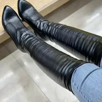 بوت جورابی پاشنه بلند جنس اصل دوبار پوشیدم فقط