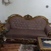 مبل سلطنتی راحتی ترکیه ۸نفره تمیز با ۳ عدد میز شیک|مبلمان خانگی و میز عسلی|مراغه, |دیوار