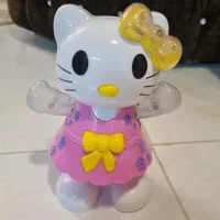 عروسک هلو کیتی موزیکال ومتحرک و چراغ دار