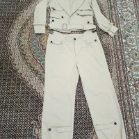 کت و شلوار کتان پاییزی سایز ۴۴،۴۶ کاملا سالم و نو