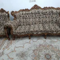 مبل سلطنتی ۹نفره به همراه میز عسلی|مبلمان خانگی و میز عسلی|دزفول, |دیوار