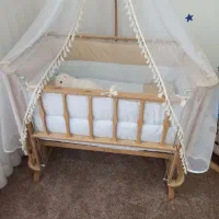 تخت گهواره ای و تخت کنار مادر|تخت و سرویس خواب|نیشابور, باغرود|دیوار